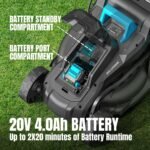 Cordless Electric Lawn Mower 20 V – 13.2” 5-Height Adjustment - Image 2