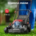 Gas Lawn Mower – 170 Cc Self-Propelled 3-in-1 21” Steel Deck - Image 2