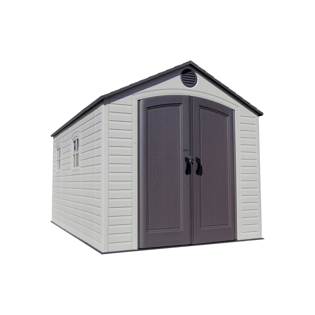 8×15 FT Resin Shed 60075 – Lockable Desert Sand Outdoor Unit 8×15 FT Resin Shed 60075 – Lockable Desert Sand Outdoor Unit