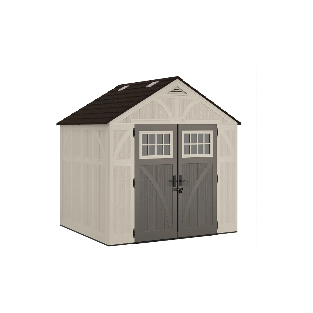 8×7 FT Resin Storage Shed – Tremont Lockable Double Door 8×7 FT Resin Storage Shed – Tremont Lockable Double Door - Image 1