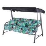 Alfresia Turin 3 Seater Reclining Garden Swing Seat | Classic Cushions