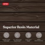 Westwood 150 Gal Deck Box – 2-Seat Resin Bench (Brown) - Image 10