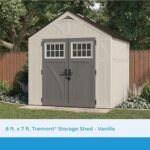 8×7 FT Resin Storage Shed – Tremont Lockable Double Door - Image 5