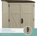 54 Cu Ft Vertical Plastic Shed – Durable Outdoor Storage Unit - Image 6