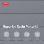 Manor 4×6 Resin Storage Shed – Grey & White Outdoor Organizer - Image 6