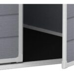 Keter 6 x 6 Manor Plastic Pent Garden Storage Shed – Grey - Image 9