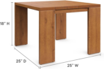 Tahoe 5-Piece Acacia Wood Outdoor Patio Furniture Set – Light Gray - Image 9