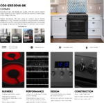 COSMO Stellar 30-Inch Black Electric Range (COS-ERD304K-BK) – 4.9 Cu. Ft. Convection Oven with 4-Burner Smooth Glass Cooktop & Storage Drawer - Image 3