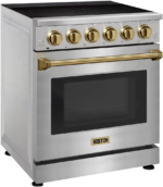 KOSTCH 30-Inch Stainless Steel/Bronze Electric Range – 5-Element Smooth Glass Cooktop, 4.55 Cu. Ft. True Convection Oven - Image 4