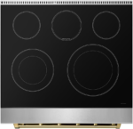 KOSTCH 30-Inch Stainless Steel/Bronze Electric Range – 5-Element Smooth Glass Cooktop, 4.55 Cu. Ft. True Convection Oven - Image 5